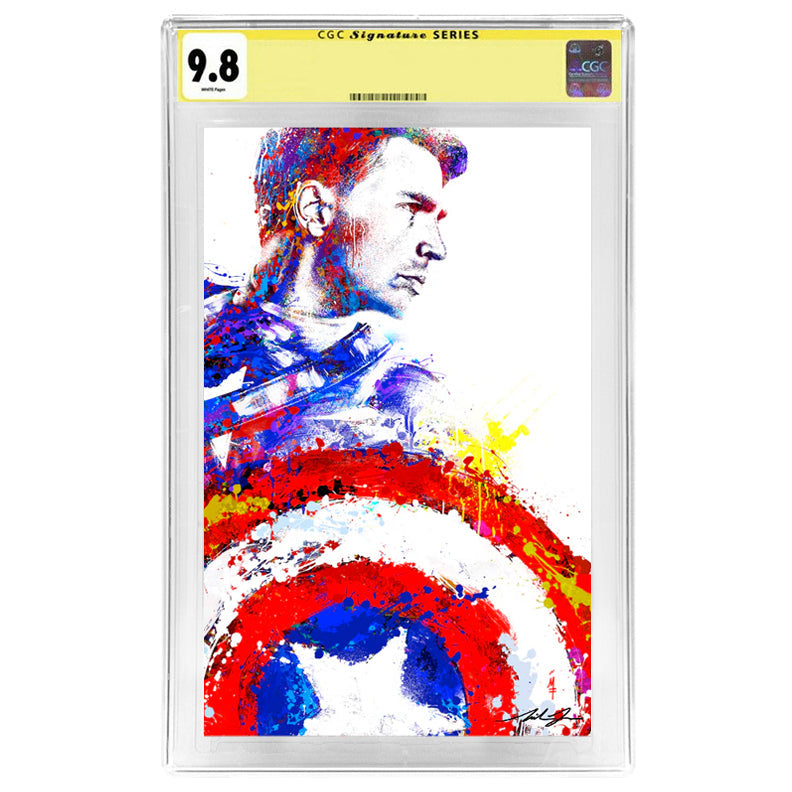 Michael Ferrari Chris Evans Captain America Limited Edition Comic