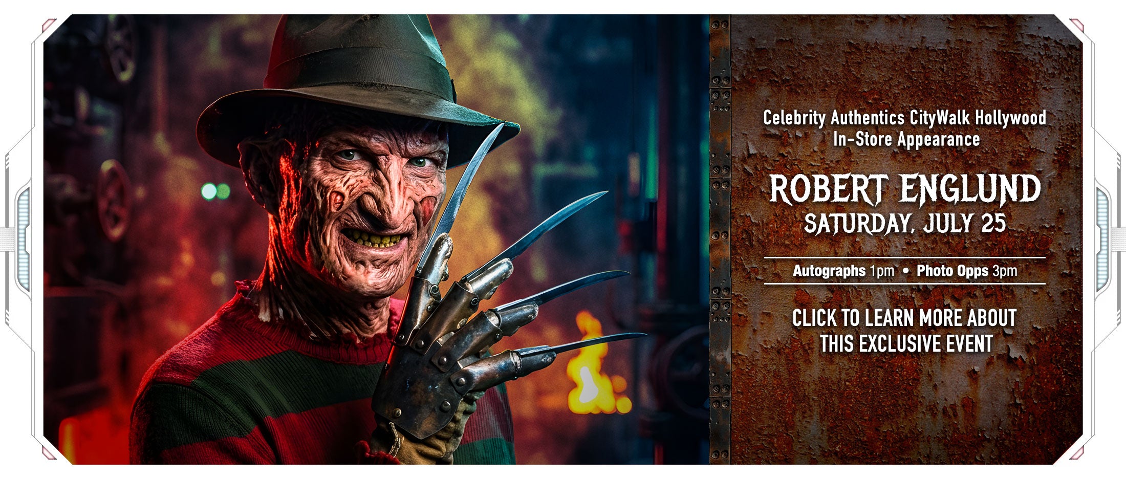 Robert englund in-store appearance