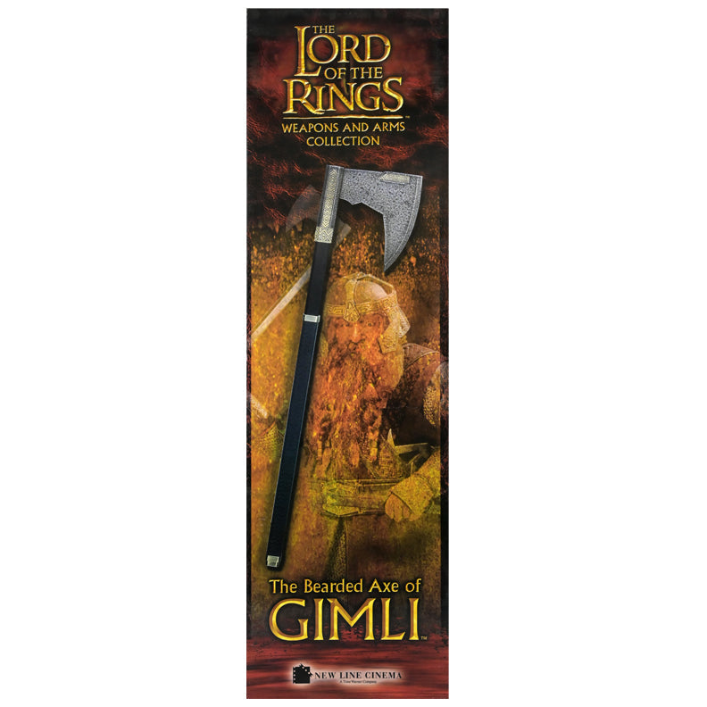 John Rhys-Davies Autographed Lord of the Rings Prop Replica Bearded Axe of Gimli