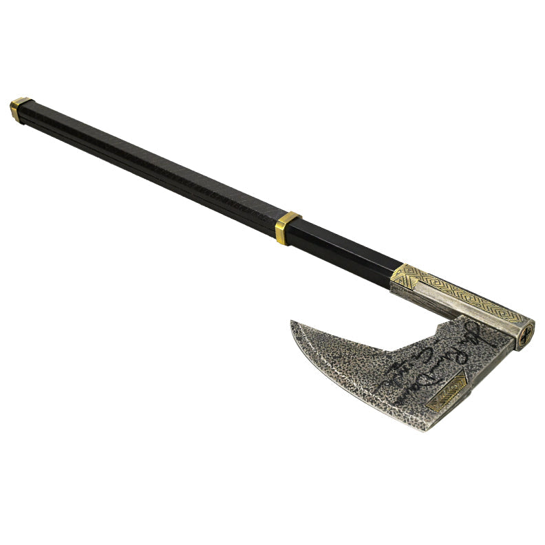 John Rhys-Davies Autographed Lord of the Rings Prop Replica Bearded Axe of Gimli